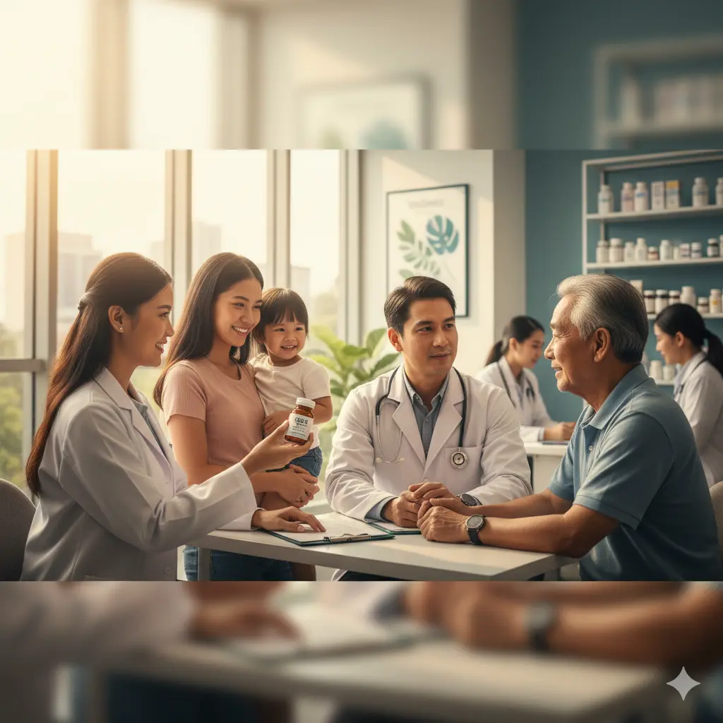 A collage of Britton's healthcare products.